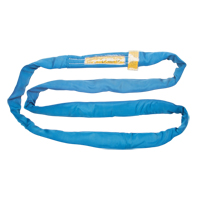 Polyester Round Sling, Blue, 4" W x 8' L, 23000 lbs. Vertical Load GTA Hardware Inc