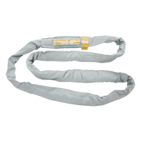 Polyester Round Sling, Grey, 4" W x 6' L, 32000 lbs. Vertical Load GTA Hardware Inc