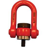 Anneau de levage pivotant VQ pour palan, 1/4", Longueur du filetage 12 mm, Acier alli&eacute; GTA Hardware Inc