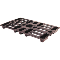 Palettes en plastique, Acc&egrave;s de Quatre c&ocirc;t&eacute;s, 24" lo x 15" la x 1-1/2" h GTA Hardware Inc