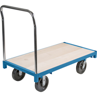 Chariot &agrave; plateforme robuste, 48" lo x 24" la, Capacit&eacute; de 2500 lb, Roues en Nylon GTA Hardware Inc