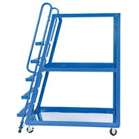 Stock Picking Cart, Steel, 27-7/8" W x 56-1/8" D, 3 Shelves, 1000 lbs. Capacity GTA Hardware Inc