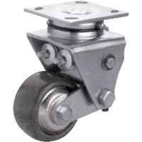 Heavy-Duty Caster, Swivel, 4" (101.6 mm), Solid Elastomer, 900 lbs. (408 kg.) GTA Hardware Inc