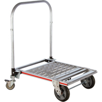 Four Wheel Folding Platform Truck, Aluminum, 750 lbs., 31" L x 23-1/4" W, 39" High GTA Hardware Inc