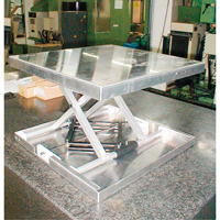 Lift-Tool Table Top Scissor Lift, 23" L x 22" W, Aluminum, 300 lbs. Capacity GTA Hardware Inc