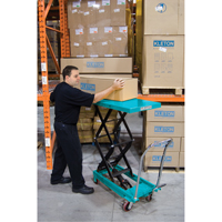 Heavy-Duty Hydraulic Scissor Lift Table, 27-1/2" L x 17-3/4" W, Steel, 330 lbs. Capacity GTA Hardware Inc