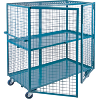 Wire Mesh Truck, 2 Tiers, 39" L x 26" W x 62.5" H, 1200 lbs. Cap. GTA Hardware Inc