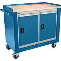 Industrial Duty Mobile Service Workbenches, Wood Surface GTA Hardware Inc