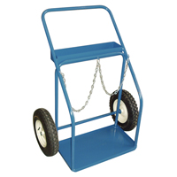 Chariots pour bouteilles de gaz, Roues Pneumatique, Base de 25" la x 13" lo, 400 lb GTA Hardware Inc