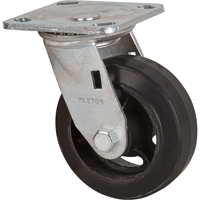 Roulette moul&eacute;, Pivotant, 5" (127 mm), Caoutchouc, 440 lb (199 kg) GTA Hardware Inc