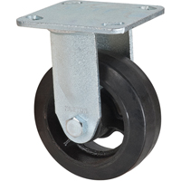 Roulette moul&eacute;, Fixe, 5" (127 mm), Caoutchouc, 440 lb (199 kg) GTA Hardware Inc