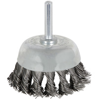 8046 Shaft Mounted Knot Twisted Cup Brush, 1-1/8" Dia. GTA Hardware Inc