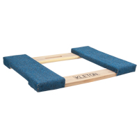 Cadre de socle roulant en bois dur &agrave; bouts avec tapis, Cadre en Bois, 18" la x 24" lo, Capacit&eacute; 900 lb GTA Hardware Inc