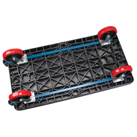 Chariots &agrave; plateforme en plastique, 60" lo x 30" la, 2500 lb cap, Roues Polyur&eacute;thane GTA Hardware Inc