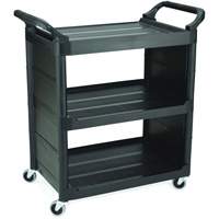 Chariot de service avec panneaux d'extr&eacute;mit&eacute;s, 3 tiers, 18-5/8" x 36-5/8" x 33-5/8", Capacit&eacute; 150 lb GTA Hardware Inc