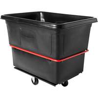 Chariot cubique utilitaire &agrave; usage intensif, Plastique recycl&eacute; noir, 48-1/4" lo x 34-1/8" la x 37-7/8" h, Volume 20 pi³, Capacit&eacute; 1200 lb GTA Hardware Inc