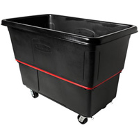 Chariot utilitaire &agrave; usage intensif, Plastique recycl&eacute; noir, 59"/34-5/8" lo x 34"/59-1/64" la x 42-1/16"/42-7/8" h, Volume 27 pi³, Capacit&eacute; 1200 lb GTA Hardware Inc