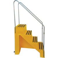 Industrial Step Stool, 4 Steps, 43" x 22-1/2" x 66" High GTA Hardware Inc