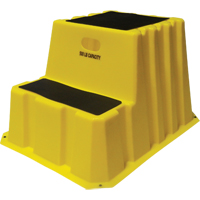 Nestable Industrial Step Stools, 2 Steps, 33" x 25-3/4" x 24" High GTA Hardware Inc