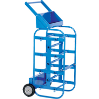 Portable Wire Reel Caddy, Steel, 11 Rod, 19-1/2" W x 43-1/4" H x 17-1/2" D, 150 lbs. Capacity GTA Hardware Inc