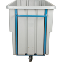 Chariot basculeur en acier, Poly&eacute;thyl&egrave;ne, 1,1 vg³, Capacit&eacute; de charge de 1250 lb GTA Hardware Inc