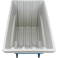 Chariot basculeur en acier, Poly&eacute;thyl&egrave;ne, 1,1 vg³, Capacit&eacute; de charge de 2000 lb GTA Hardware Inc