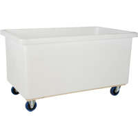 Chariot-caisse &agrave; parois droites, Poly&eacute;thyl&egrave;ne blanc, 57" lo x 34" la x 33" h, Volume 22 pi³, Capacit&eacute; 600 lb GTA Hardware Inc