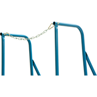 Escabeau roulant avec rails pour acc&egrave;s &agrave; une remorque, 4 marches, Largeur de la marche 22", Hauteur de la plateforme 37", Acier GTA Hardware Inc