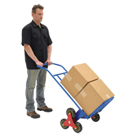 Stair Climbing Hand Truck, Steel Frame, 24" W x 45-3/4" H, 300 lbs. Capacity GTA Hardware Inc