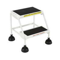 Stop-Step Ladders, 2 Steps, 16" Step Width, 18-9/16" Platform Height, Steel GTA Hardware Inc