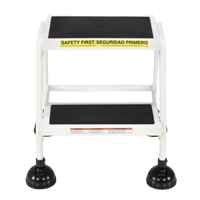 Stop-Step Ladders, 2 Steps, 16" Step Width, 18-9/16" Platform Height, Steel GTA Hardware Inc