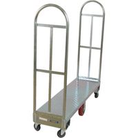 U-Boat Platform Truck, 60" L x 16" W, 1750 lbs. Capacity, Polyurethane Casters GTA Hardware Inc