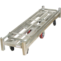 U-Boat Platform Truck, 59-1/2" L x 16" W, 1750 lbs. Capacity, Polyurethane Casters GTA Hardware Inc