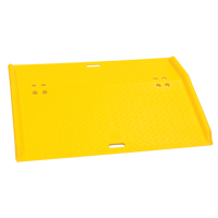 Rampe de quai de chargement portable en poly pour diable, Capacit&eacute; de charge 750 lb, 36" lo x 48" la x 5" h GTA Hardware Inc