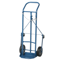 Professional Gas Cylinder Truck CC-1, Mold-on Rubber Wheels, 9" W x 7-1/4" L Base, 250 lbs. GTA Hardware Inc