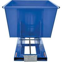 Conteneur autobasculeur, Acier, 1 vg³, Bleu GTA Hardware Inc