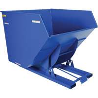 Conteneur autobasculeur, Acier, 4 vg³, Bleu GTA Hardware Inc