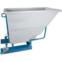 Self-Dumping Hopper, Polyethylene, 1-1/10 cu.yd, Grey GTA Hardware Inc
