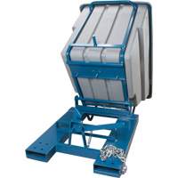 Self-Dumping Hopper, Polyethylene, 1-1/10 cu.yd, Grey GTA Hardware Inc