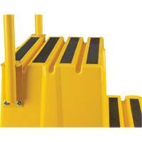 Escabeau industriel, 4 marches, 44" x 22-1/4" x Hauteur 65-1/8" GTA Hardware Inc