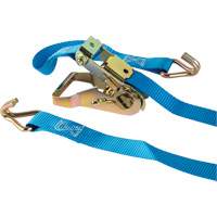 Ratchet Strap, J-Hook, 16' W x 1" L, 835 lbs. (379 kg) Working Load Limit GTA Hardware Inc