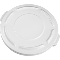 Round Brute&reg; Tops, Flat Lid, Plastic/Polyethylene, Fits Container Size: 19-7/8" Dia. GTA Hardware Inc