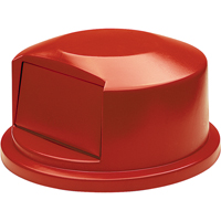 Round Brute&reg; Tops, Dome Lid, Plastic/Polyethylene, Fits Container Size: 24" Dia. GTA Hardware Inc