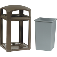 Cadre pour contenant Landmark Series Classique a/enveloppe rigide, Acier galvanis&eacute;, 35 gal. US GTA Hardware Inc