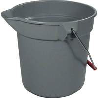Seau Brute, Capacit&eacute; de 2.5 gal. US (10 pintes), Gris GTA Hardware Inc