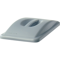 Slim Jim&reg; Handle Top, Flat Lid, Plastic, Fits Container Size: 20-3/8" x 11-5/16" GTA Hardware Inc