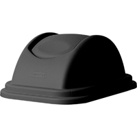 Soft Wastebasket Covers, Dome Lid/Swing Lid, Plastic, Fits Container Size: 16" x 11-5/8" GTA Hardware Inc