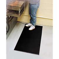 Comfort-King Anti-Static Matting, 2' W x 3' L x 3/8" T, Pebbled, Grey GTA Hardware Inc