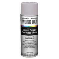 Peinture industrielle Work Day, Gris, Tr&egrave;s mat, 10 oz, Canette a&eacute;rosol GTA Hardware Inc