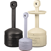 Smokers Cease-Fire&reg; Cigarette Butt Receptacle, Free-Standing, Plastic, 1 US gal. Capacity, 30" Height GTA Hardware Inc